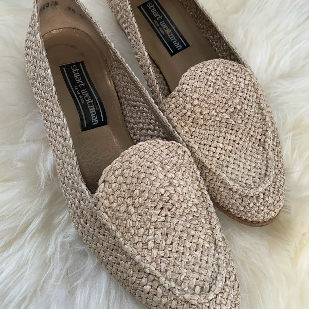 Vintage Stuart Weitzman woven loafers